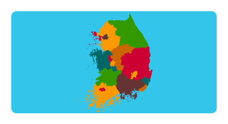 Play South Korea interactive map game