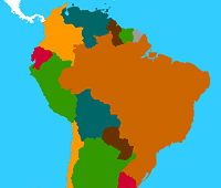 Educational game South America