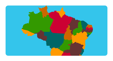 Play Brazil interactive map game