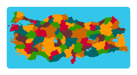 Provincias de Turquía mapa interactivo