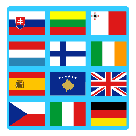 Jugar juegos de geografia banderas Europa