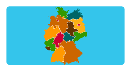 Estados federados de Alemania mapa interactivo