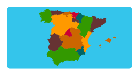 Comunidades autónomas de España mapa interactivo