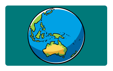 Play Australia and Oceania interactive map games