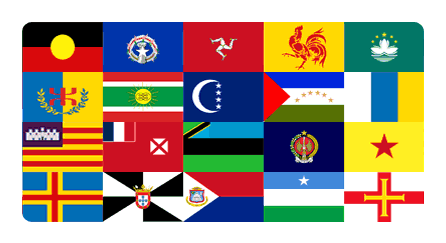 Play Flags of territories quiz